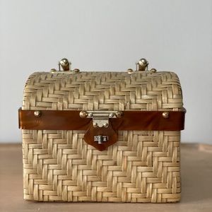 Vintage Basket Woven Boho Purse Bag